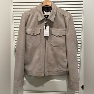 Reiss Suede Trucker Jacket